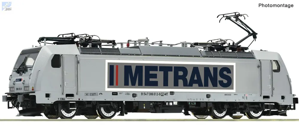 Roco 7500016 Elektrická lokomotiva 386 012-9 Bombardier TRAXX Metrans CZ-MT