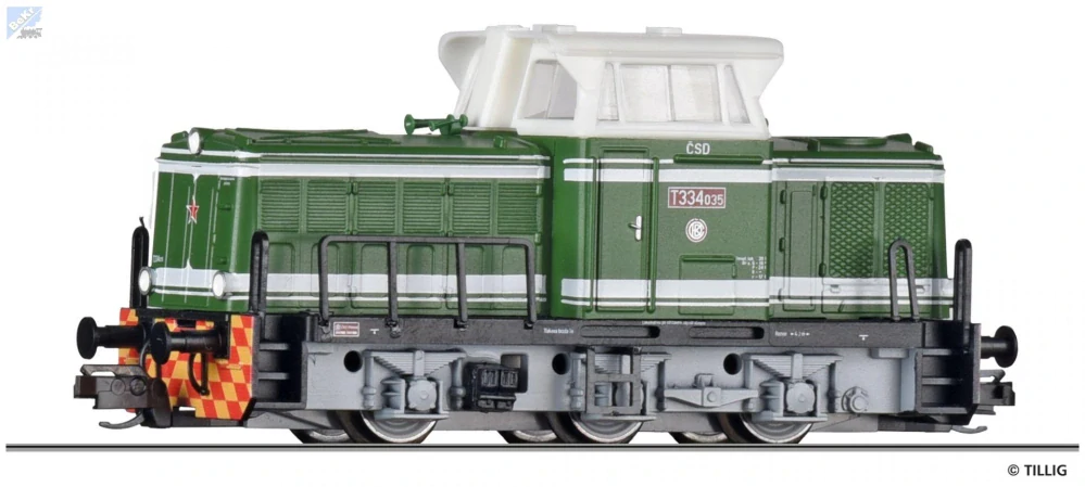 Tillig 04618 Dieselová lokomotiva T334 035 ČSD Rosnička