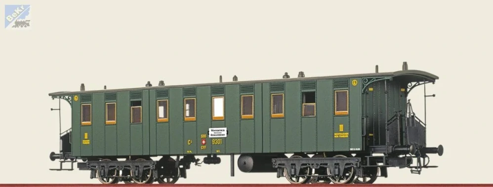 Brawa 45714 Osobní 4-osý vůz 3. tř. C4 SBB