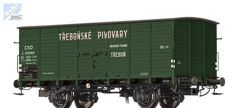 Brawa 50993 Uzavřený 2-osý vůz L "Třeboňské Pivovary" ČSD