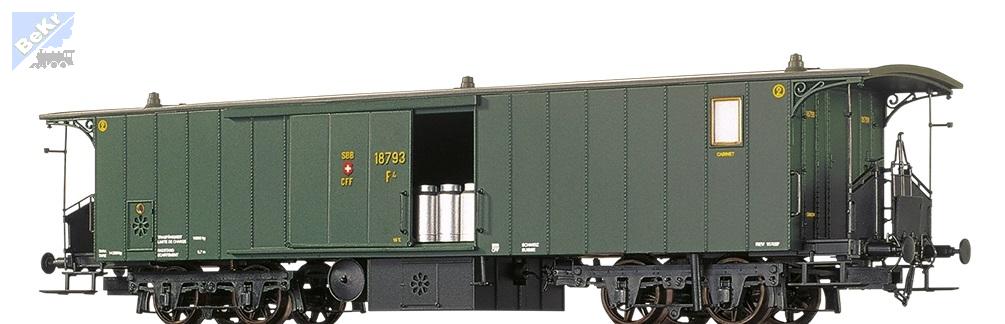 Brawa 65088 Zavazadlový, služební 4-osý vůz F4 SBB