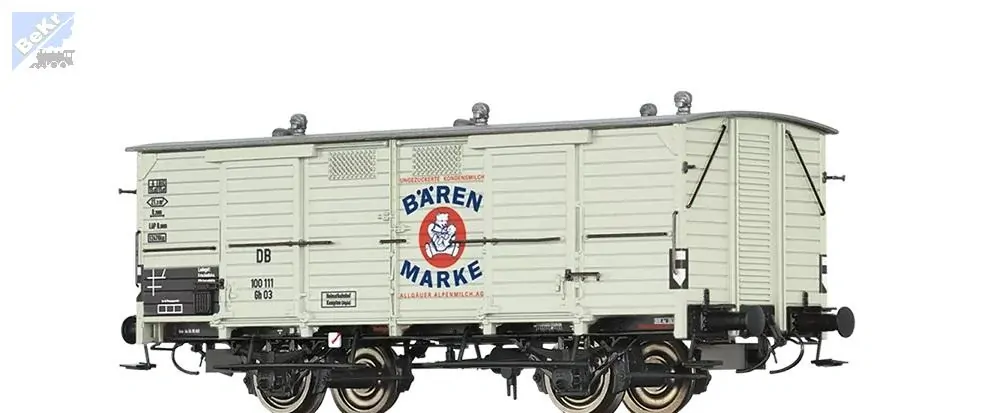 Brawa 50352 Uzavřený 2-osý vůz Gh03 "Bärenmarke" DB
