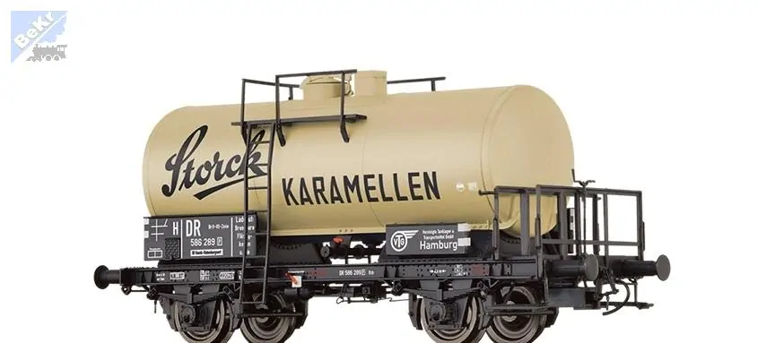 Brawa 50798 Cisterna 2-osá  Z [P] "Storck KARAMELLEN" DR Brit-US-Zone