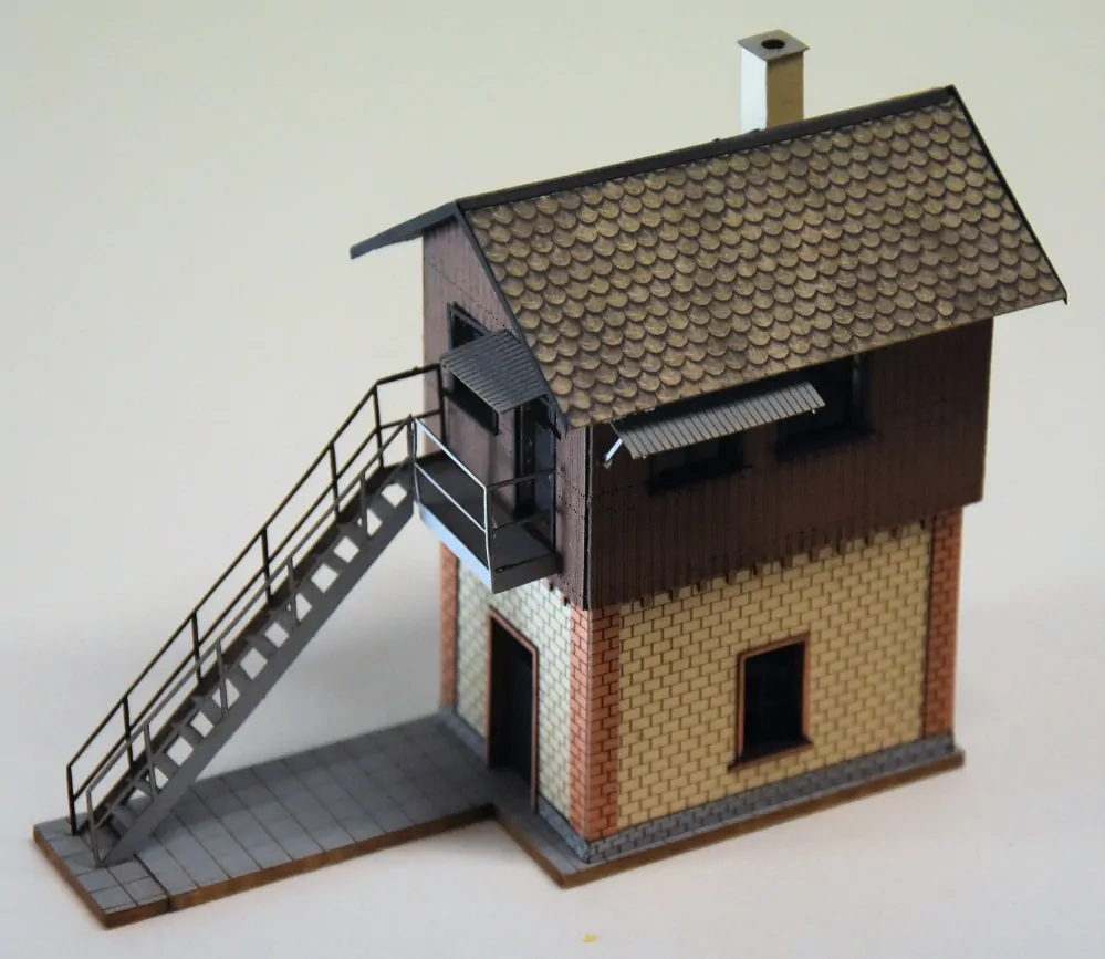 BuBi-model TT60148 Hradlo Sinshaim, 95 x 40 x 79 mm, barvená stavebnice Laser-Cut !!! AKCE !!!