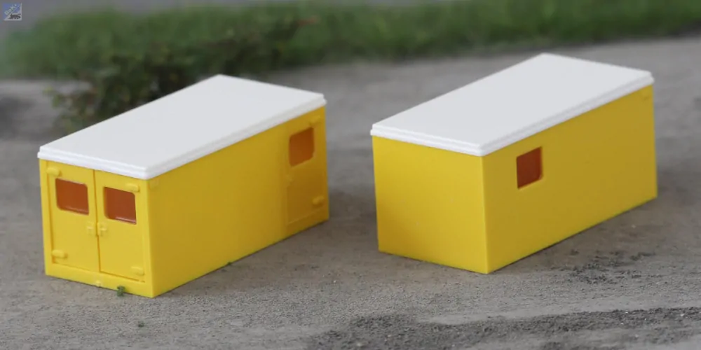 Igra model 66818215 Stavební kontejnery žluté, 2ks, stavebnice plast
