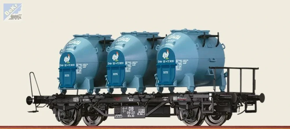 Brawa 50599 Kontejnerový 2-osý vůz BTs 30 "Knorr" DB