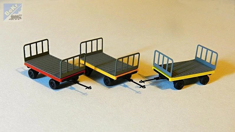 Miniatur MT05b Nádražní vozík ruční, 1ks, stavebnice s resinu a leptaného plechu