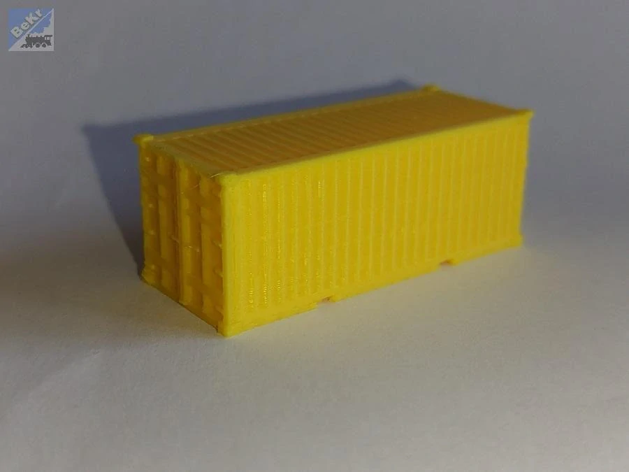 Vláčky 3D print 20140 Kontejner žlutý