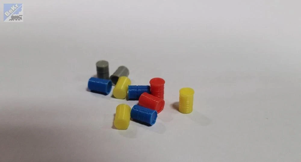 Vláčky 3D print 30970 Sudy, různé barvy, 10ks