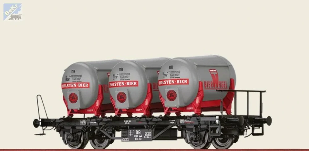 Brawa 50605 Kontejnerový 2-osý vůz Lbs 577 s Ddikr 621 "Holsten-Bier" DB