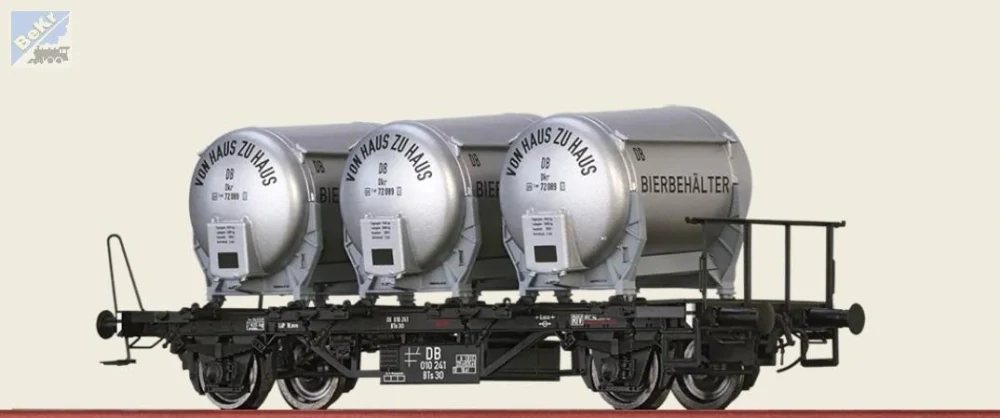 Brawa 50606 Kontejnerový 2-osý vůz Lbs 577 s Ddikr621 "Von Haus zu Haus" DB