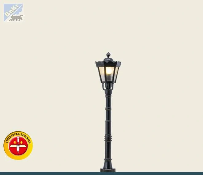 Brawa 84022 Parková, pouliční lucerna, zásuvná základna s LED