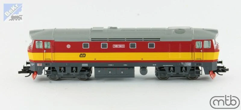 MTB 749134 Dieselová lokomotiva 749 134-3 ČD Zamračená