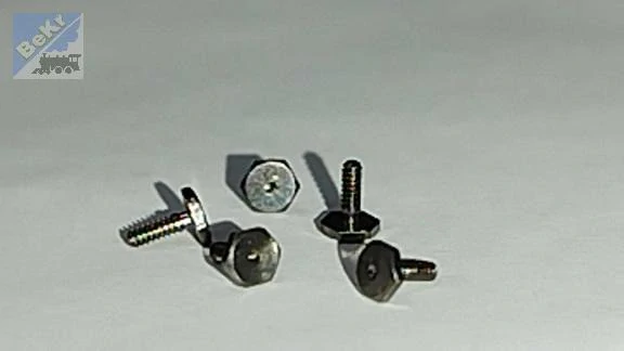 Roco 85765 Šroub rozvodu parní lokomotivy M 1 x 3 mm, šestihranná hlava 2,5 mm, tloušťka hlavy 0,5 mm, 1ks