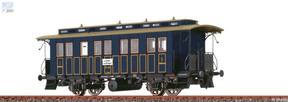 Brawa 45620 Lůžkový 2-osý vůz 1. / 2. tř. Württemberg K.W.St.E