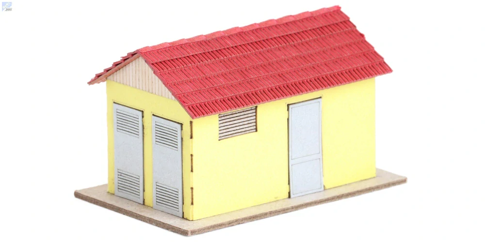 Igra model 240006 trafostanice EH3, stavebnice Laser Cut