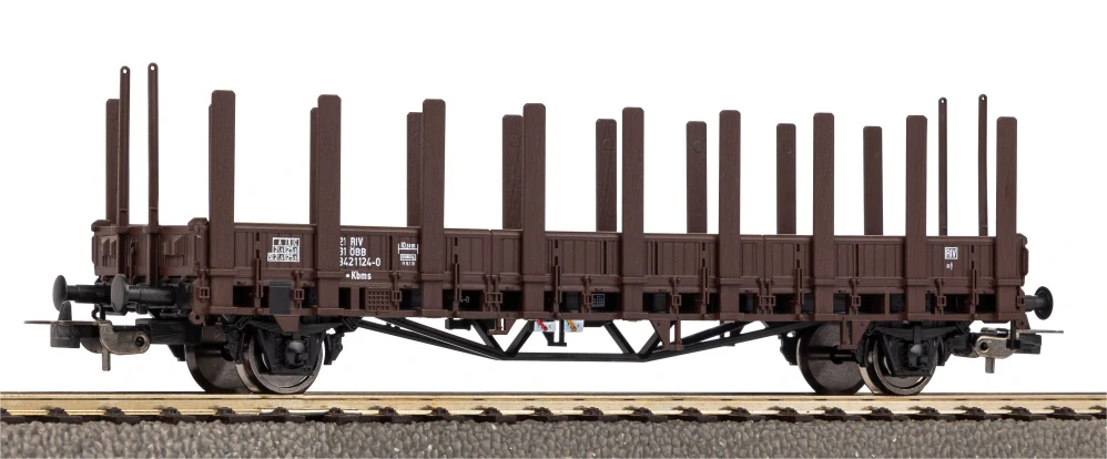 Piko 24521 Plošinový 2-osý vůz Kbns s klanicemi ÖBB