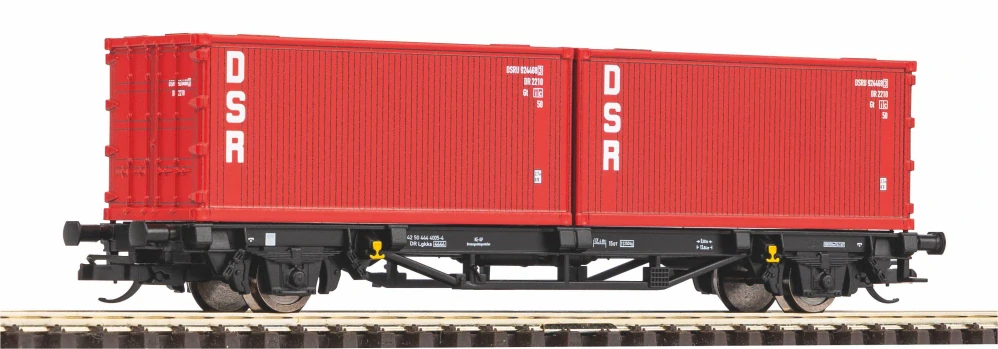 Piko 47727 Kontejnerový 2-osý vůz Lgkks se dvěma kontejnery DSR DR