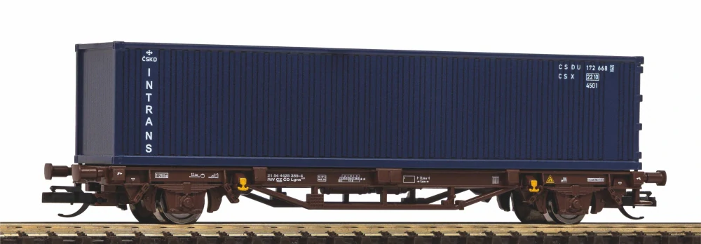 Piko 47728 Kontejnerový 2-osý vůz Lgns ložený kontejnerem INTRANS ČD