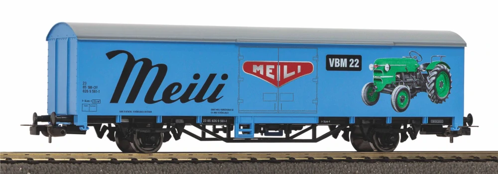 Piko 27728 Uzavřený 2-osý vůz „Meili Tractors“ SBB