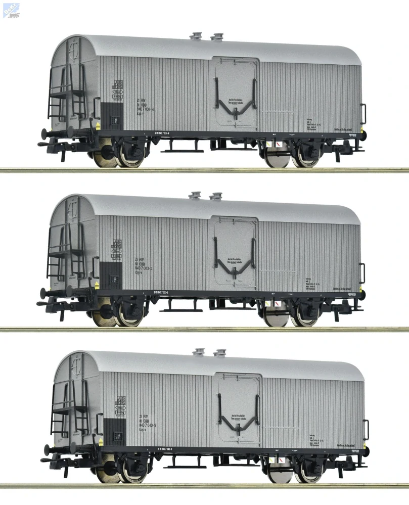 Roco 6600140 Set tří 2-osých Chladírenských vozů Icqs-y ÖBB