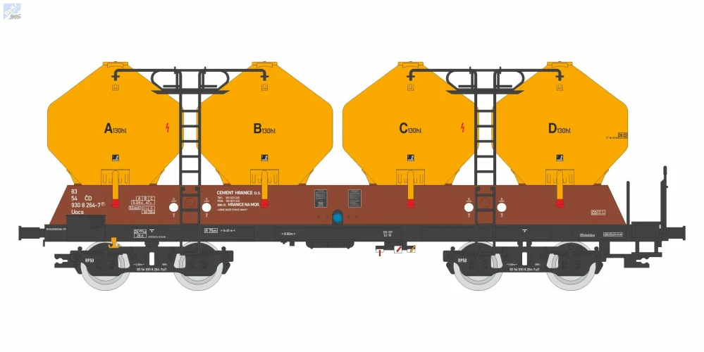 Igra model 96400002 Nádobový 4-osý vůz Raj ČD 1