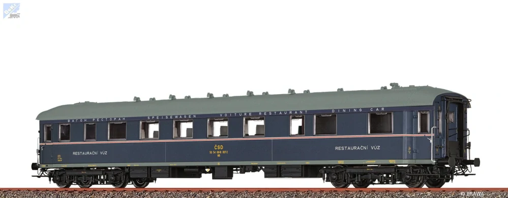Brawa 46476 Restaurační, jídelní 4-osý vůz WR ČSD