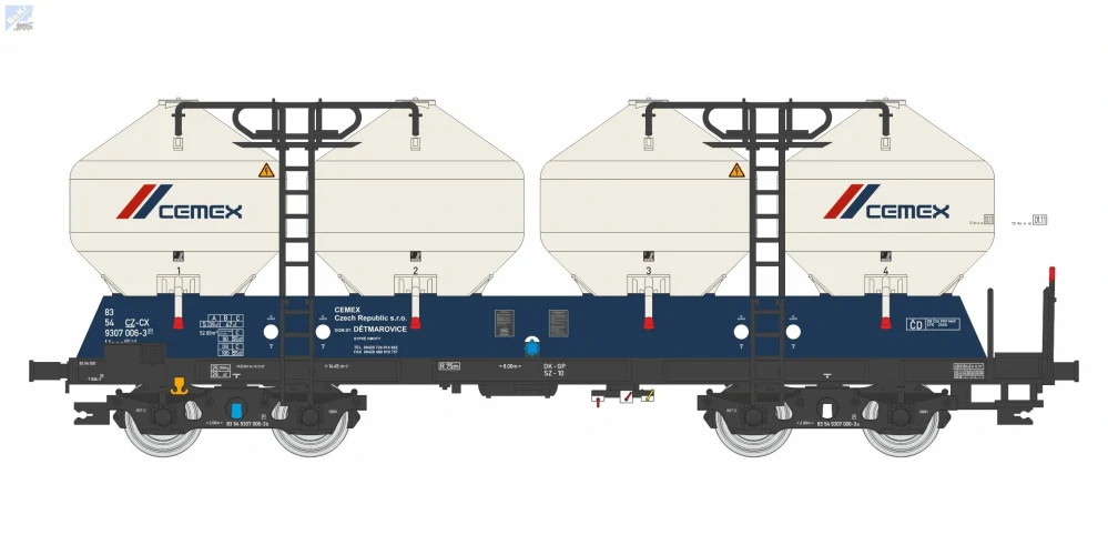 Igra model 96400012 Nádobový 4-osý vůz Uacs CEMEX CZ - CX