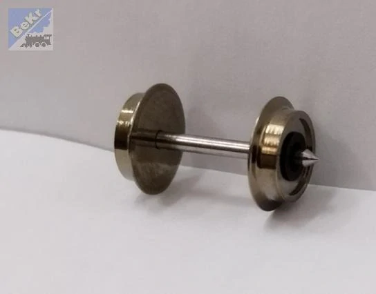 Roco 124472 Dvojkolí kovové soustružené průměr 7,6 mm, oska 18,75 mm jednostranně izolované