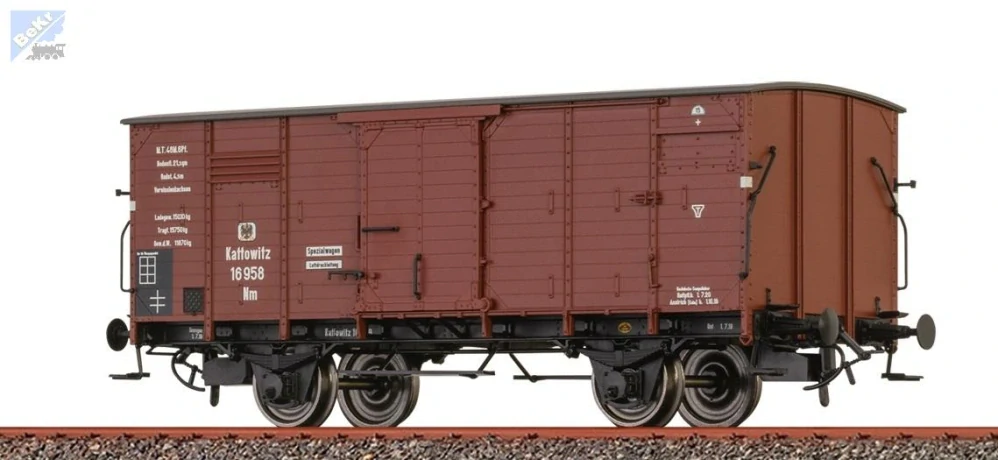 Brawa 51242 Uzavřený 2-osý vůz Nm K.P.E.V.