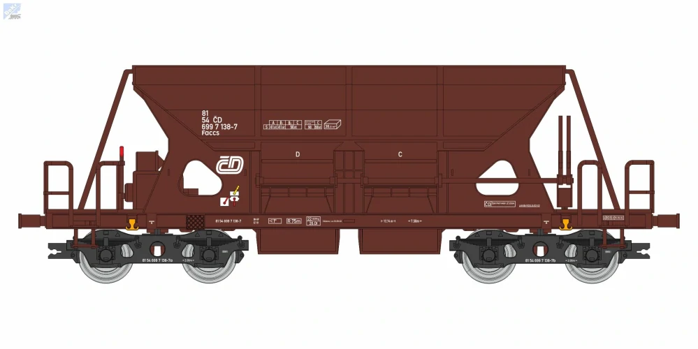Igra model 96500010 Výsypný 4-osý vůz Faccs (Sas) Lovochemie 1