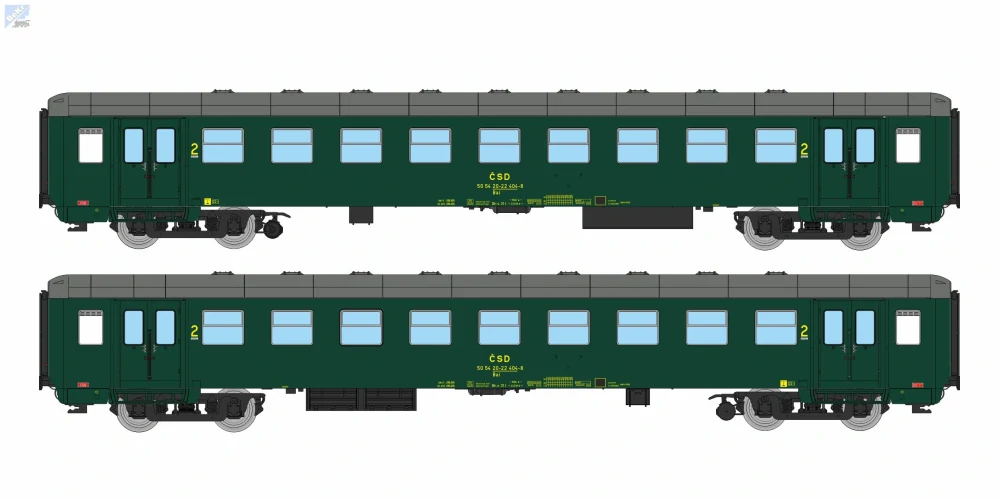 Igra model 97000033 Osobní 4-osý vůz 2. tř., Bai 8dv Jihlava 1 ČSD