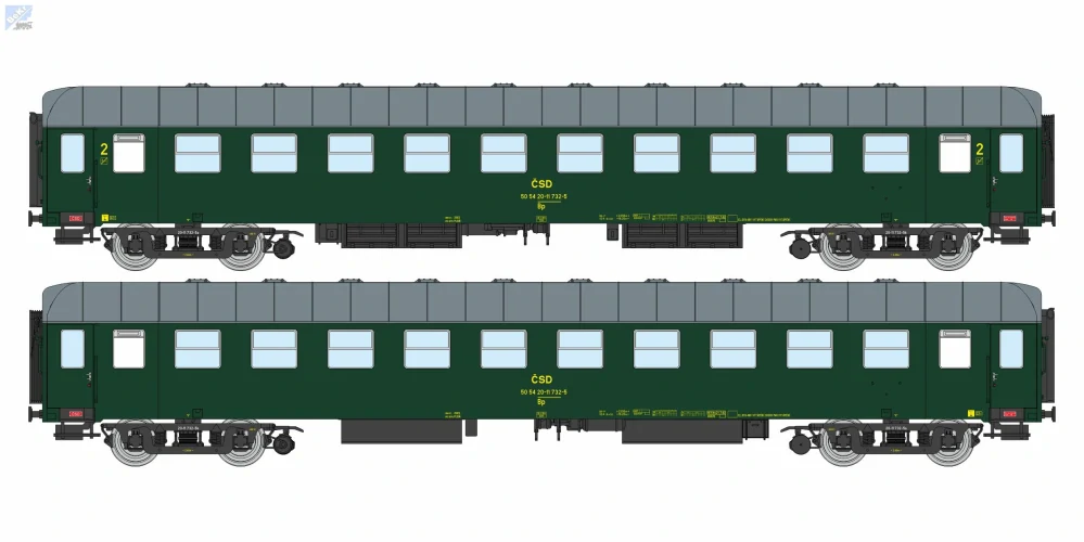 Igra model 97110068 Osobní 4-osý vůz 2. tř., Bp, 4dv., Zdice 1 ČSD