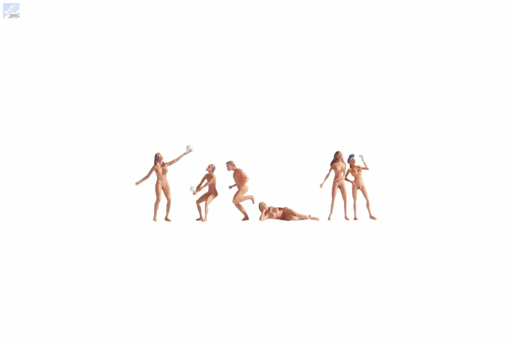 Noch 15844 Koupající se nudisté, 6ks