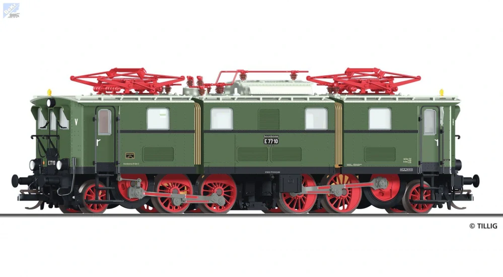 Tillig 96404 Elektrická lokomotiva E 77 10 DR (muzejní lokomotiva)