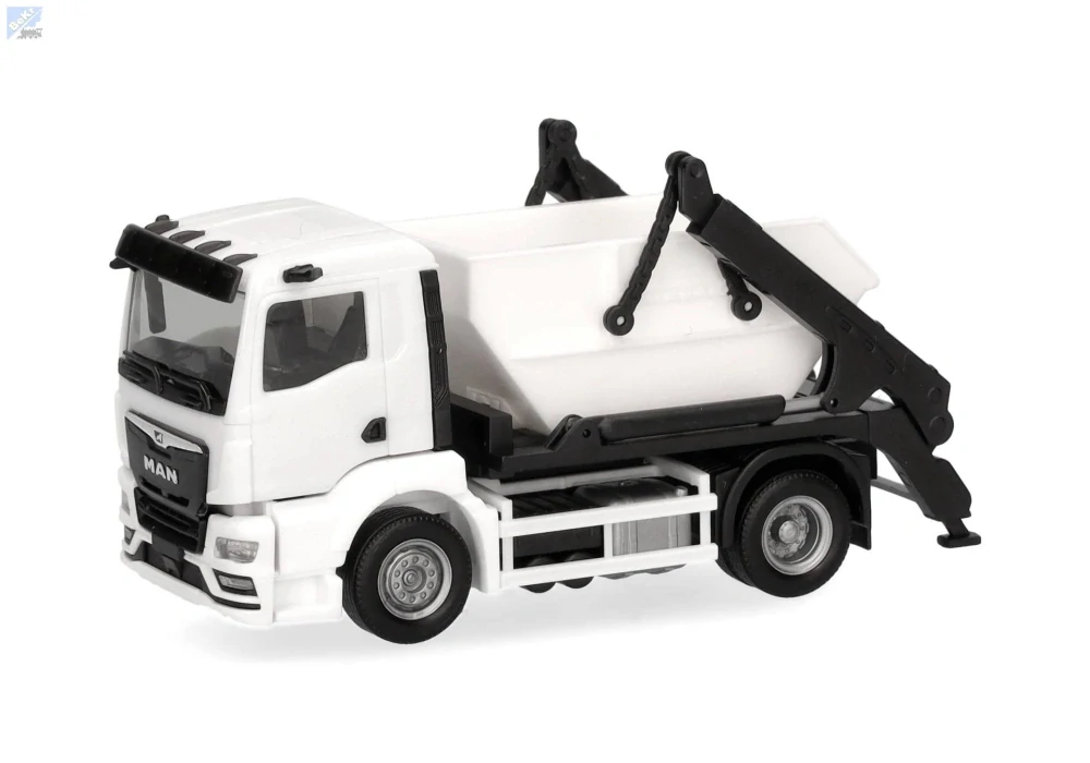 Herpa 013987 Herpa MiniKit: Kontejnerový nakladač MAN TGS NN AK12, bílý, 1ks, stavebnice