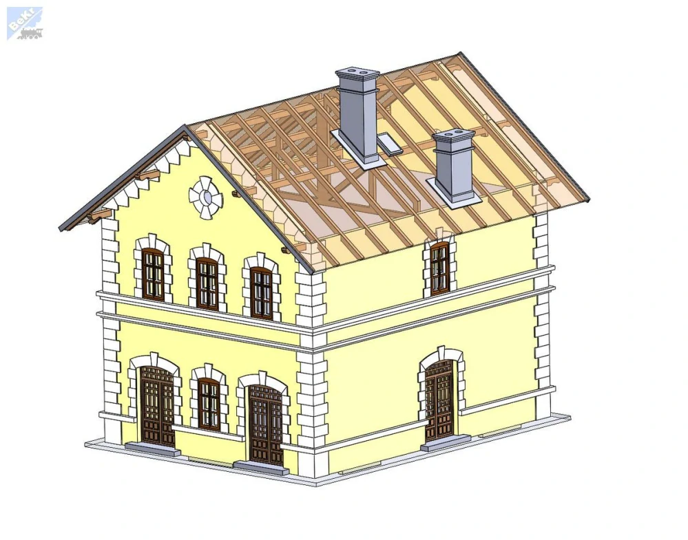 Igra model 230025 Stanica Halič, stavebnice Laser Cut