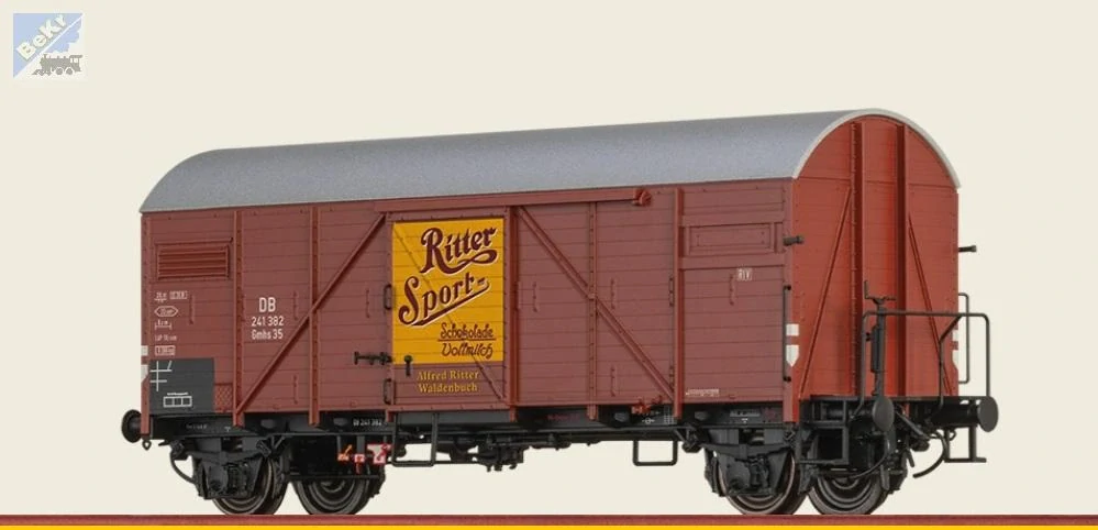 Brawa 51188 Uzavřený 2-osý vůz Gmhs35 "RITTER SPORT" DB