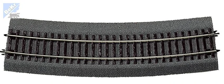 Roco 42527 R9 ROCO LINE dřevěné pražce s podložím, kolej oblouková R 826,4 mm/15°
