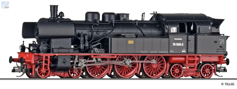 Tillig 04205 Parní lokomotiva BR 78.1030-2 DR !!! AKCE !!!