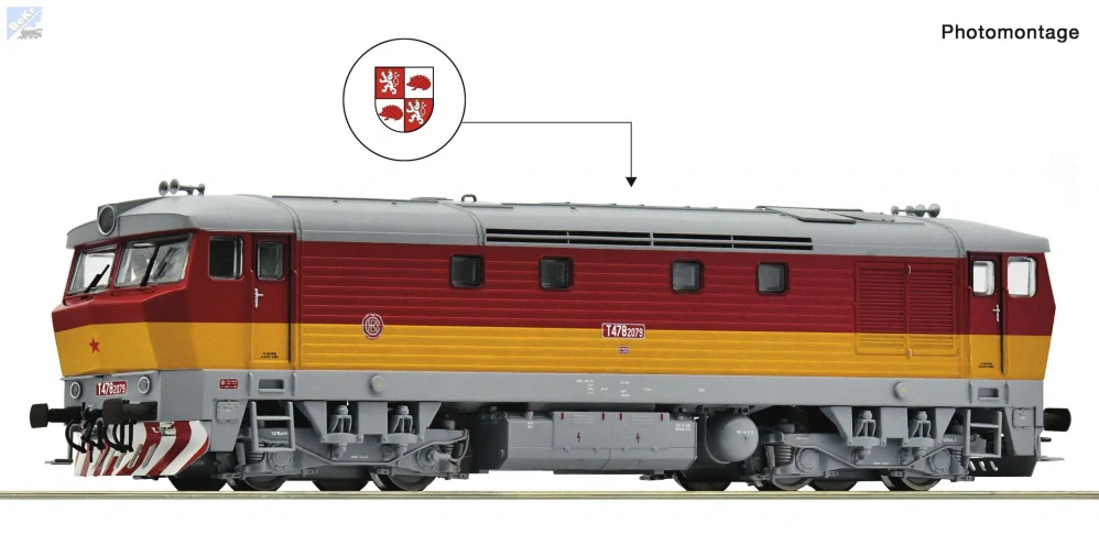 Roco 7300090 Dieselová lokomotiva T 478 2079 ČSD Zamračená