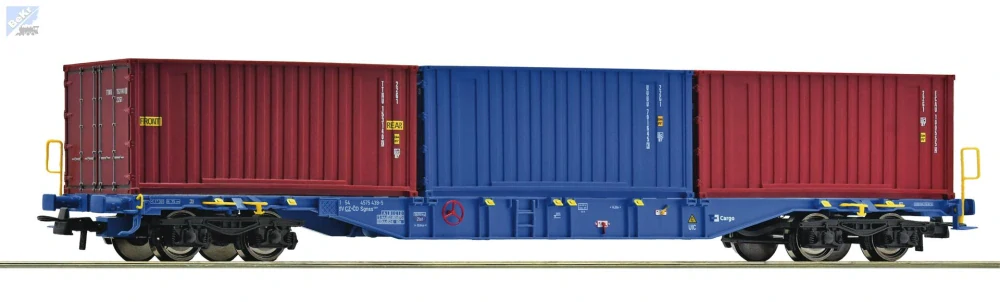 Roco 6600145 Kontejnerový 4-osý vůz Sgnss ložený třemi kontejnery ČD Cargo