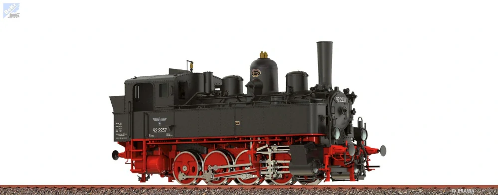 Brawa 40683 Parní lokomotiva BR 92.2237 DRG, model z kovu se zvukem