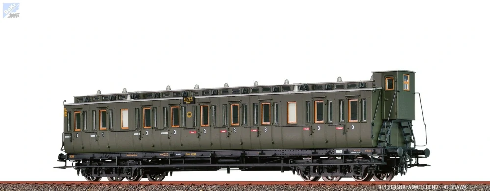 Brawa 45272 Osobní 4-osý vůz 3. tř. C4 DRG
