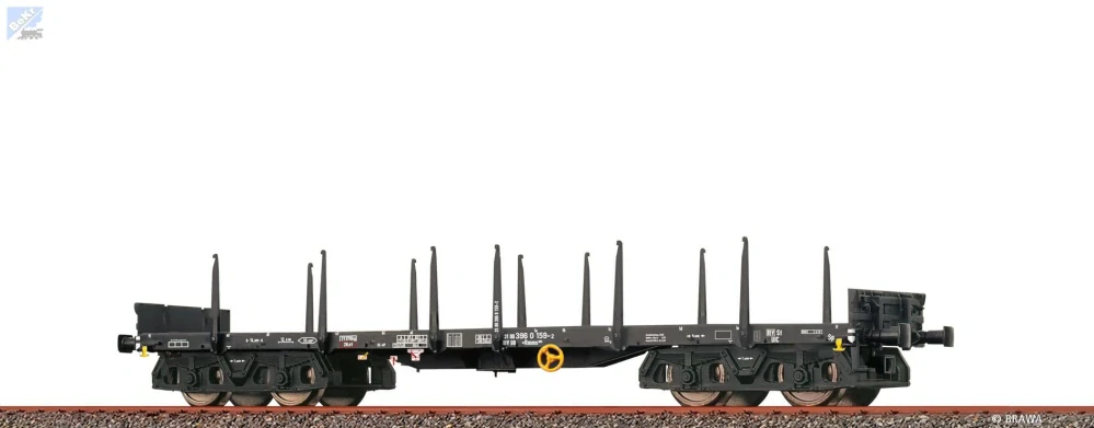 Brawa 47122 Plošinový 4-osý vůz Rmms663 DB