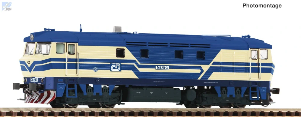 Roco 7390026 Dieselová lokomotiva 749 214-3 ČD Zamračená se zvukem