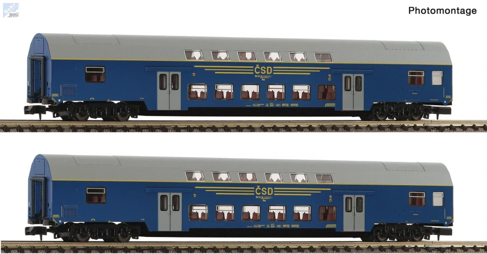 Roco 6260092 Set dvou patrových 4-osých vozů Bap ČSD