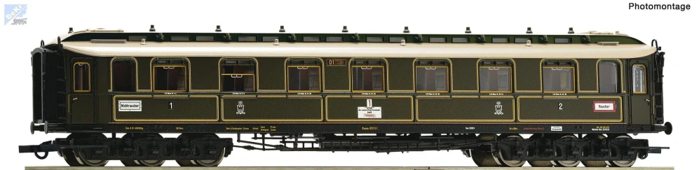 Roco 6200237 Osobní 6-osý vůz 1./2. tř. AB 6ü (Pr06) K.P.E.V.