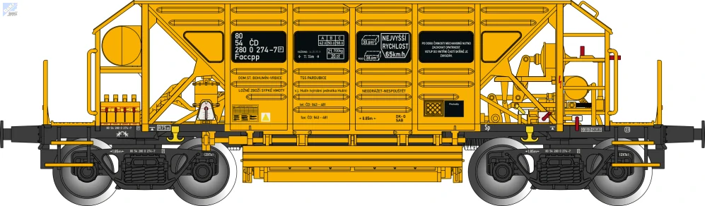 Albert Modell 280002 Výsypný 4-osý vůz Faccpp ČD