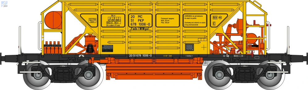 Albert Modell 678001 Výsypný 4-osý vůz Fads (WWya) PKP